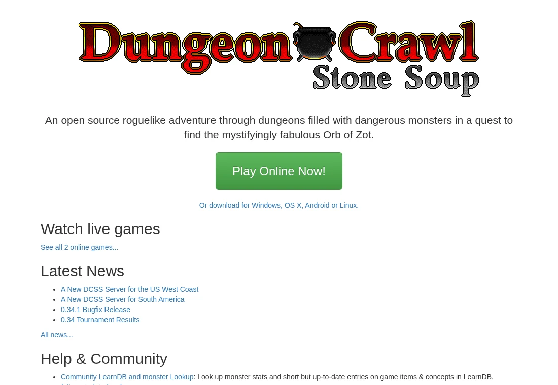 Dungeon Crawl Stone Soup project image