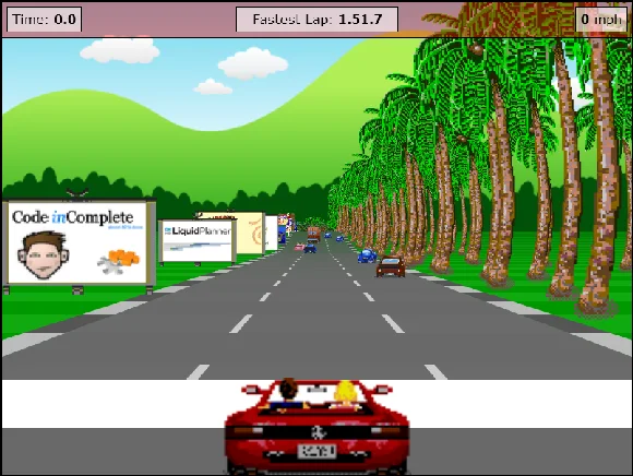 Javascript Racer project illustration