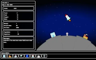 Space mines project illustration