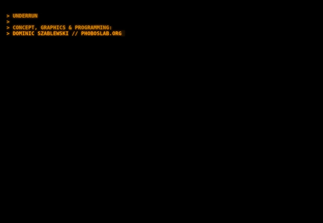 Underrun original project media